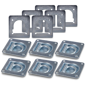 6x auge d'arrimage 105 x 105 mm + 6x contreplaque 142 x 132mm