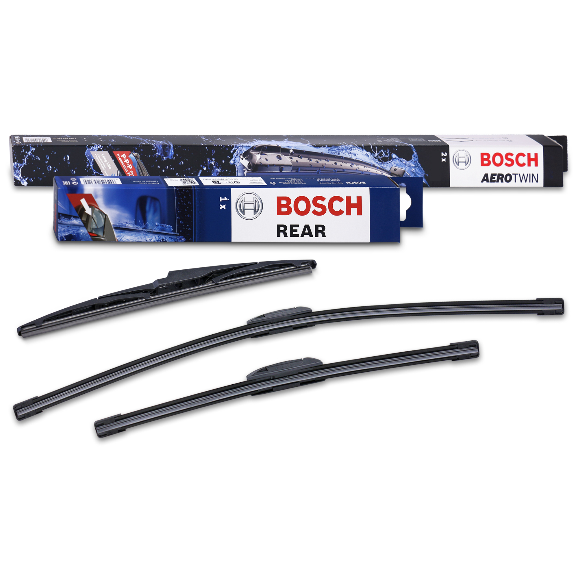 2x SPAZZOLE TERGI TERGICRISTALLO BOSCH AEROTWIN A967S 3397118967 650 mm 575 mm