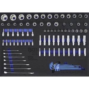 Garniture pour servante d'atelier 3/3 : Douilles - 90 pcs.