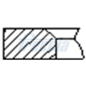 Jeu de segments de pistons