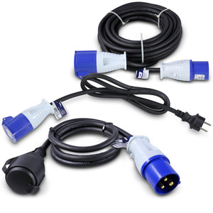 2x adaptateurs CEE mâle + câble de rallonge CEE 10m