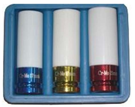 SET 3 CHEI TUBULARE PENTRU  JANTE DE ALIAJ 17,19,21 MM GARAGEMEISTER GM4262K