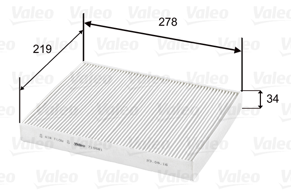 VALEO 715581 - Filtre, air de l'habitacle