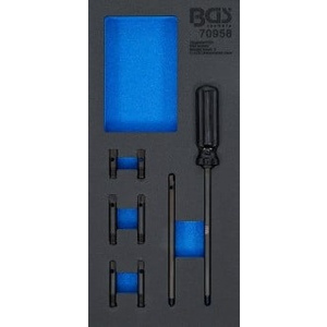 Insertion dans la servante d'atelier 1/3 : outil d'alignement des joints de tête