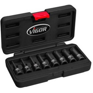 Jeu de tournevis à choc, 1/2", XZN, 8 pces