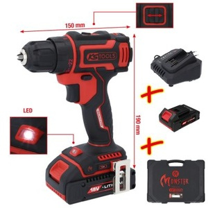eMONSTER Kit de perceuses-visseuses sans fil Brushless - 4 pièces