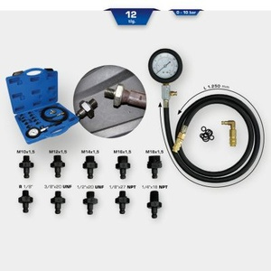 Engine oil pressure tester, 12 pcs