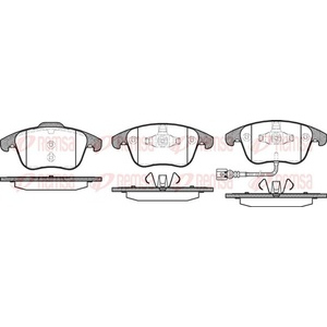 Kit de plaquettes de frein, frein à disque