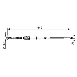 Tirette à câble, frein de stationnement