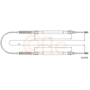 Tirette à câble, frein de stationnement