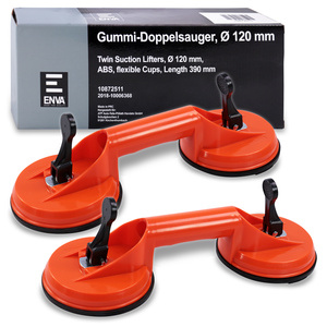 2x caoutchouc double ventouse Ø 118 mm