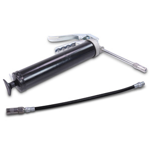 Pompe à graisse à une main 500 cm³ + tuyau blindé