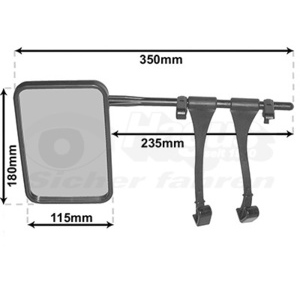 2x rétroviseurs de caravane Huckepack 3 gauche & droite