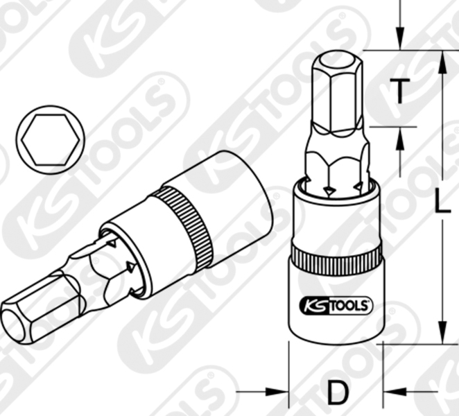 Cap Cheie Tubulara KSTOOLS KS918.3864