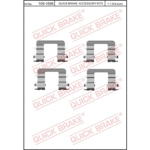 Kit d'accessoires, plaquette de frein à disque