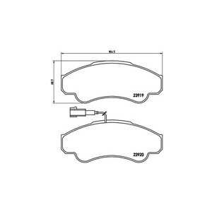 Kit de plaquettes de frein, frein à disque