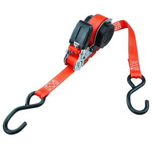 Automatik-Ratschenspanngurt 1-tlg, 5 m, 350/700 daN, S-Haken, rot