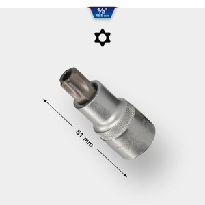 1/2" Torx E-socket, tamper-proof, TB55