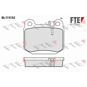 Kit de plaquettes de frein, frein à disque