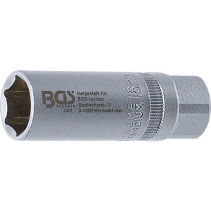 Douille pour bougie d'allumage hexagonale - carré 12,5 mm (1/2") - SW 16 mm