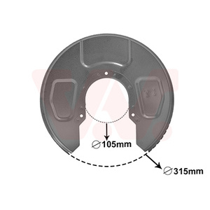 Déflecteur, disque de frein