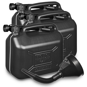 3x bidons d'essence 10L plastique homologué UN + entonnoir