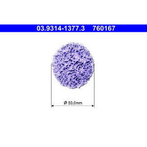 ATE 03.9314-1377.3 - Disque de nettoyage, kit de nettoyage pour moyeu de roue