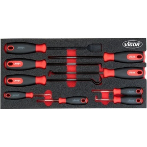 Jeu de crochets et de racloirs - Nombre d'outils : 9