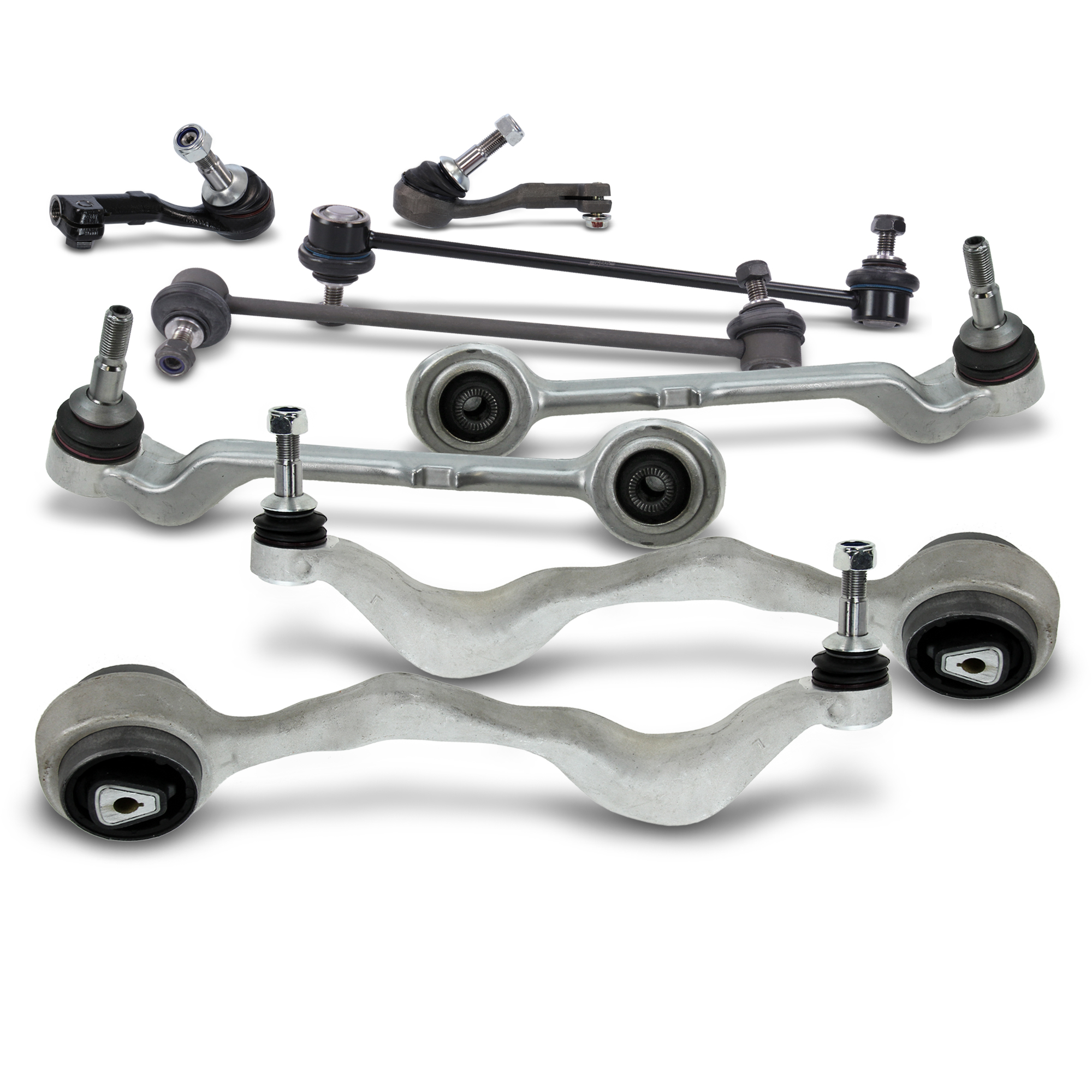 Bracci Oscillanti RC In Plastica Nera | Set Ricambio Sospensioni Anteriori E Posteriori | 4 Pezzi Per 144001 144002