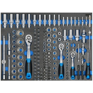 Assortiment pour servante d'atelier Clés à douille 1/4", 3/8", 1/2", 171 pcs.