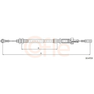 Tirette à câble, frein de stationnement