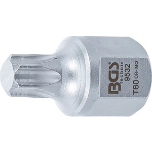 Embout pour courroie trapézoïdale à nervures - hexagonal SW 22 mm - profil en T T60