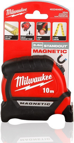 Ruleta cu magnet, seria Premium III, 10m MILWAUKEE MW4932464601