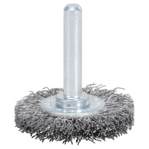 Rust free steel wire brush disc 0,3mm, Ø 38mm