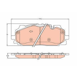 Kit de plaquettes de frein, frein à disque