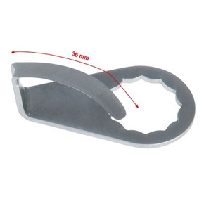 Scraper blade, curved, offset, blade length 36mm