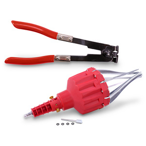 Outil de montage pneumatique pour manchons d'essieu + pince de serrage