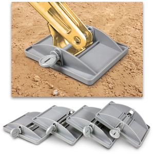 Plaques d'appui pour béquilles de caravane - 4 pièces