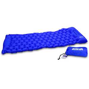 Matelas de camping gonflable - 190x63x14cm - avec pompe à pied intégrée