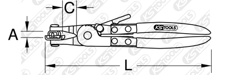Cleste colier furtun KSTOOLS KS115.1043