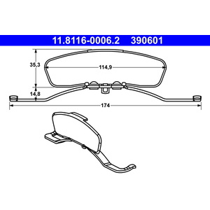 Ressort, étrier de frein