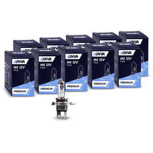 10x Ampoule H4 60/55W 12V - PREMIUM --> +30% de lumière !