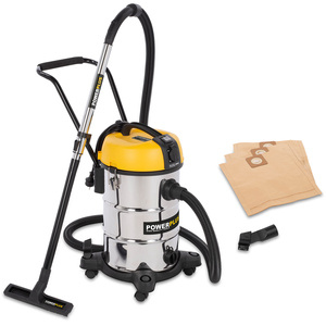 Aspirateur eau et poussières - 30 L - 1200 W - Accessoires inclus