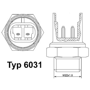 Interrupteur de température, ventilateur de radiateur