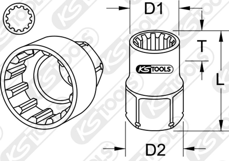 Cap Cheie Tubulara KSTOOLS KS916.4067