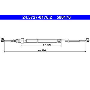 Tirette à câble, frein de stationnement