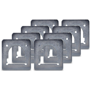 8x Contre-plaque pour auge d'arrimage simple 142 x 132mm