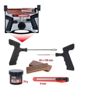 Tyre vulcanising repair set for cars, 5 pcs, 100 mm threads