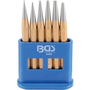 Jeu de poinçons/grains - 120 mm - 1 - 5 mm - 6 pcs.
