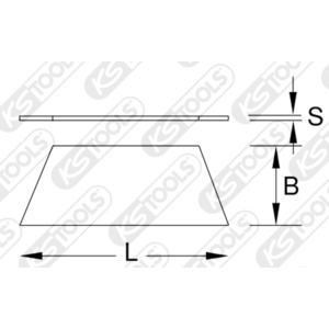 Trapezoid blades, pack of 10